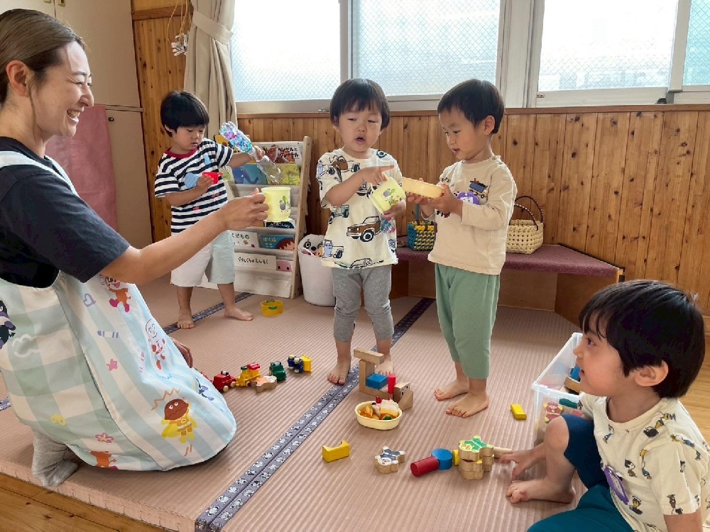 待ってたよ🤗(満3歳児)